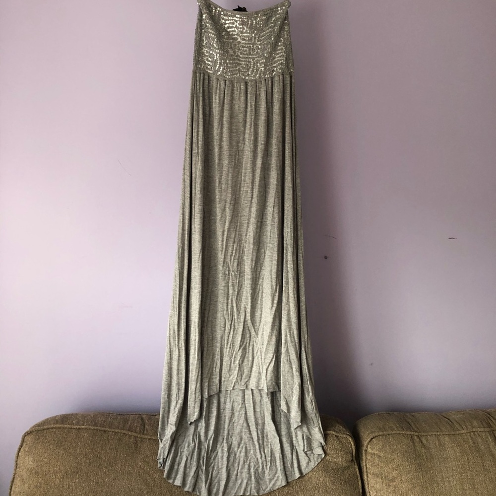 High Low Strapless Dress